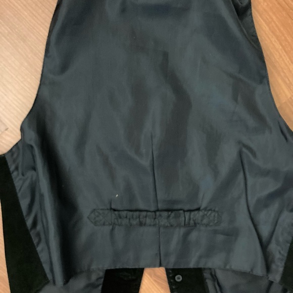 Dual Control Mens Suede Leather Vest size L Black Riding Moto Biker - Picture 4 of 5